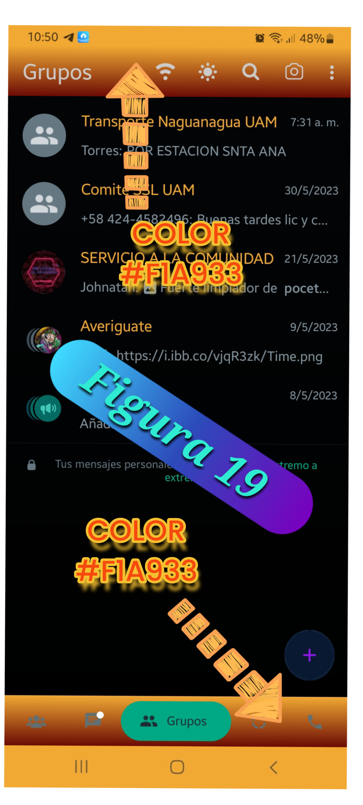 barra de color