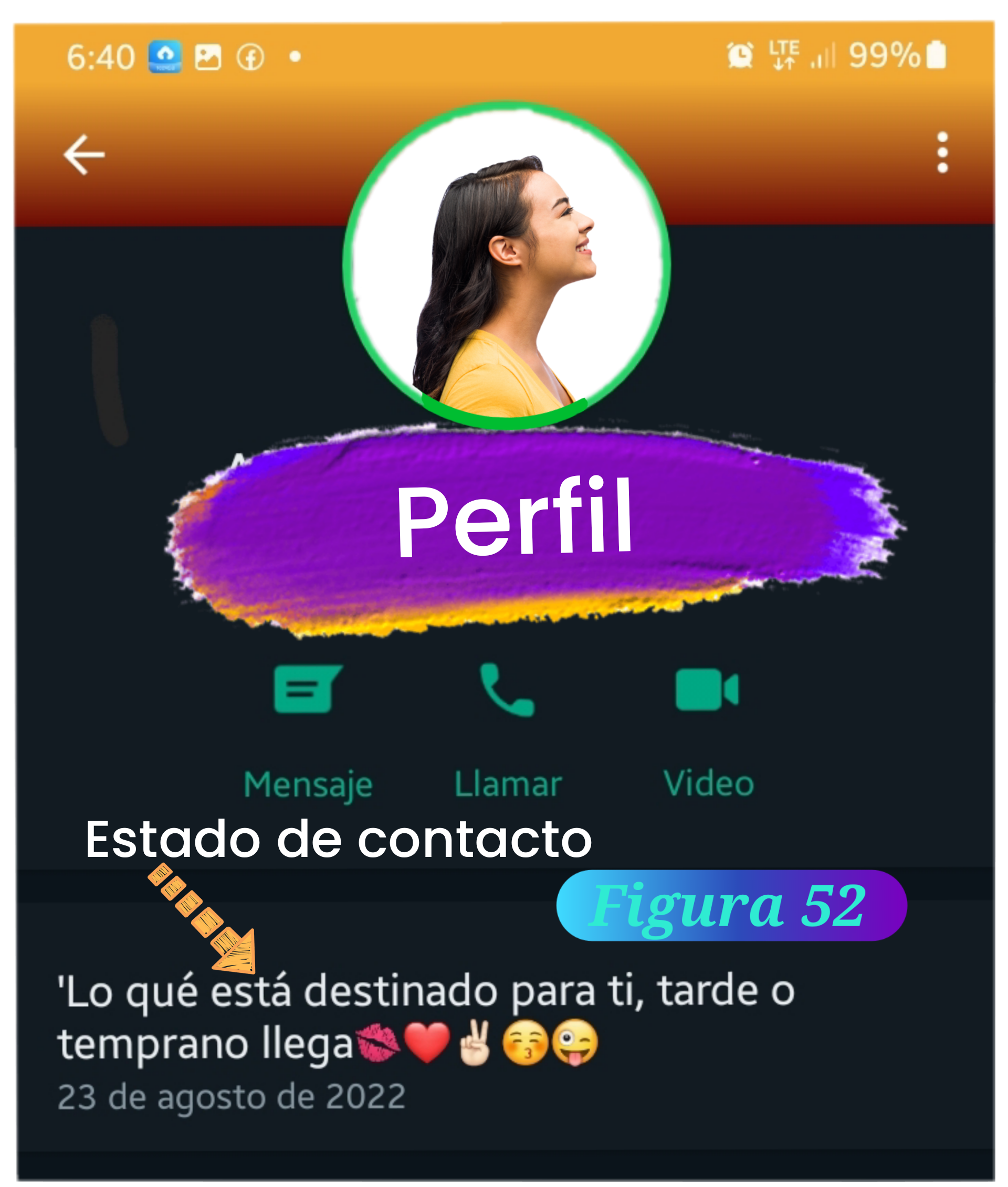 Desactivar el estado de contacto