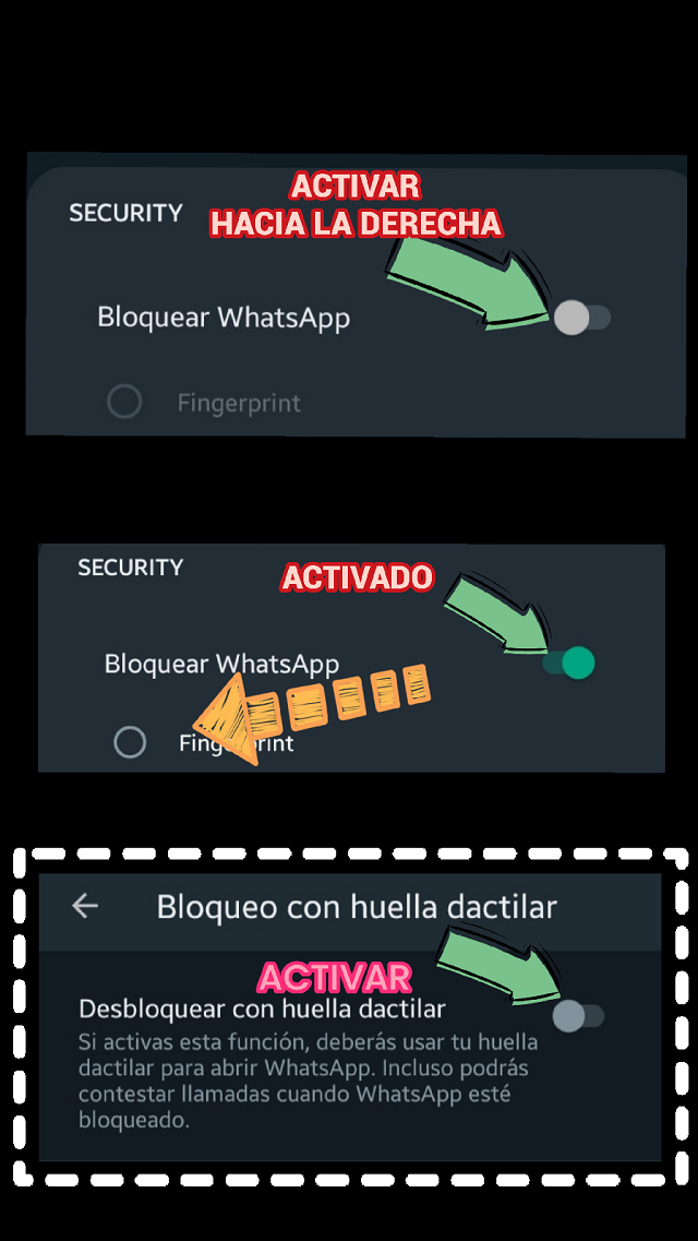Activar seguridad